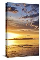 Sunset at the Great Salt Lake in Utah on a Warm Early Spring Day-Clint Losee-Stretched Canvas