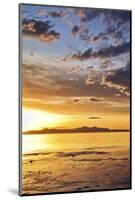 Sunset at the Great Salt Lake in Utah on a Warm Early Spring Day-Clint Losee-Mounted Photographic Print