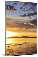 Sunset at the Great Salt Lake in Utah on a Warm Early Spring Day-Clint Losee-Mounted Photographic Print