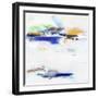 Sunset at the Lake 2-Michele Gort-Framed Art Print