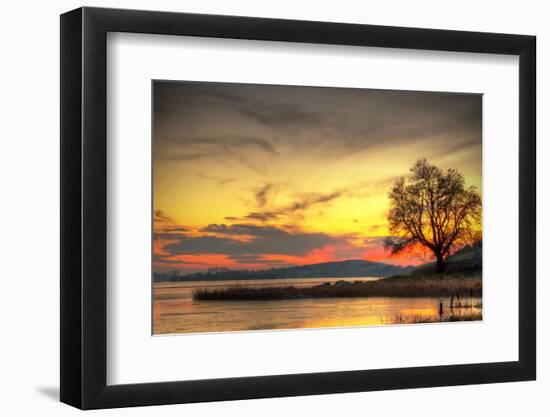 Sunset at the Lake in Ireland-Patryk Kosmider-Framed Photographic Print