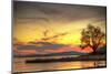 Sunset at the Lake in Ireland-Patryk Kosmider-Mounted Photographic Print