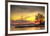 Sunset at the Lake in Ireland-Patryk Kosmider-Framed Photographic Print