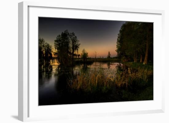 Sunset at the Northern of Deer Point Lake in Bay County, Florida, United States-Terry Kelly-Framed Photographic Print