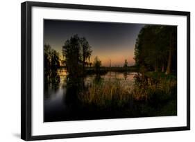 Sunset at the Northern of Deer Point Lake in Bay County, Florida, United States-Terry Kelly-Framed Photographic Print