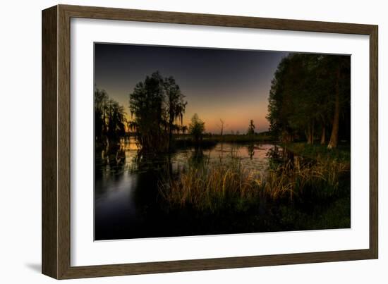 Sunset at the Northern of Deer Point Lake in Bay County, Florida, United States-Terry Kelly-Framed Photographic Print