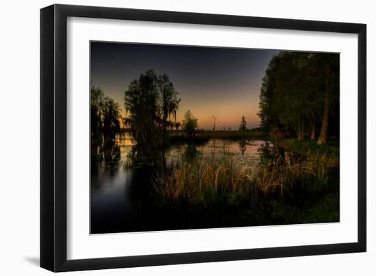 Sunset at the Northern of Deer Point Lake in Bay County, Florida, United States-Terry Kelly-Framed Photographic Print