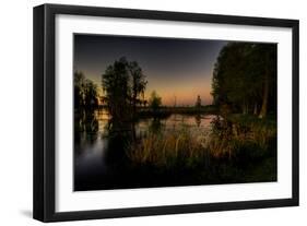 Sunset at the Northern of Deer Point Lake in Bay County, Florida, United States-Terry Kelly-Framed Photographic Print