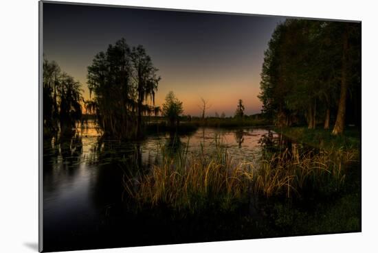 Sunset at the Northern of Deer Point Lake in Bay County, Florida, United States-Terry Kelly-Mounted Photographic Print