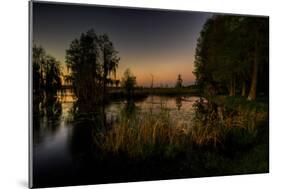 Sunset at the Northern of Deer Point Lake in Bay County, Florida, United States-Terry Kelly-Mounted Photographic Print