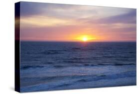 Sunset at the Ocean, Gleneden Beach State Wayside, Oregon, USA-Jamie & Judy Wild-Stretched Canvas