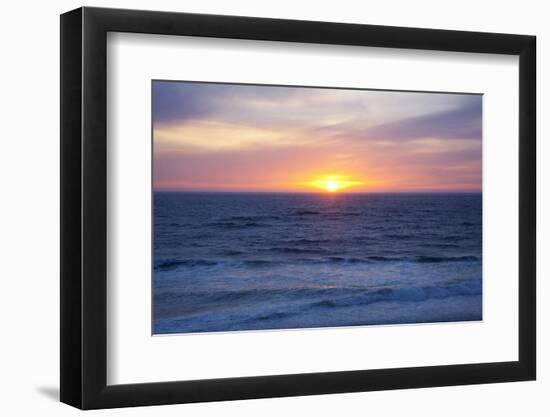 Sunset at the Ocean, Gleneden Beach State Wayside, Oregon, USA-Jamie & Judy Wild-Framed Premium Photographic Print