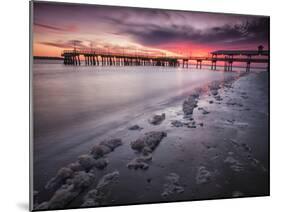 Sunset at the Pier on St. Simon Island, Georgia-Frances Gallogly-Mounted Photographic Print