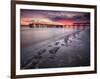 Sunset at the Pier on St. Simon Island, Georgia-Frances Gallogly-Framed Photographic Print