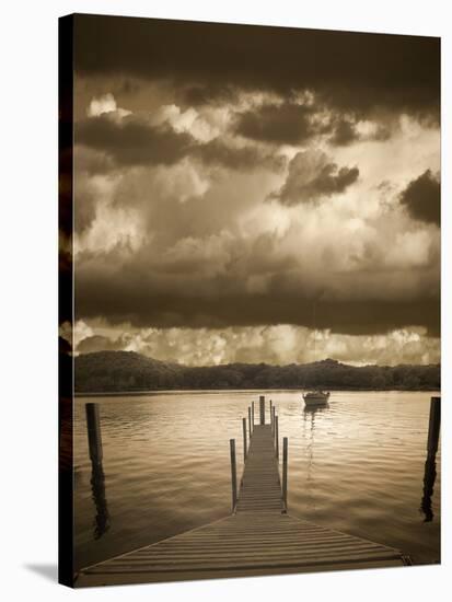 Sunset at the Pier, Pentwater, Michigan ‘10-Monte Nagler-Stretched Canvas