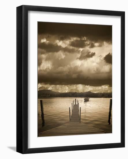 Sunset at the Pier, Pentwater, Michigan ‘10-Monte Nagler-Framed Photographic Print