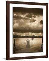 Sunset at the Pier, Pentwater, Michigan ‘10-Monte Nagler-Framed Photographic Print