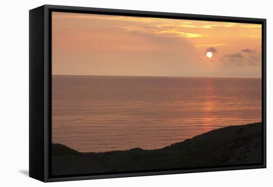 Sunset at the Red Cliff-Markus Lange-Framed Stretched Canvas