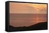 Sunset at the Red Cliff-Markus Lange-Framed Stretched Canvas