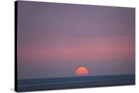 Sunset at the sea, Amrum, Schleswig-Holstein, Germany-null-Stretched Canvas