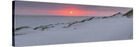 Sunset at the sea, Amrum, Schleswig-Holstein, Germany-null-Stretched Canvas