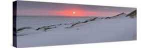 Sunset at the sea, Amrum, Schleswig-Holstein, Germany-null-Stretched Canvas