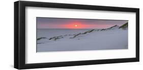 Sunset at the sea, Amrum, Schleswig-Holstein, Germany-null-Framed Art Print