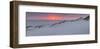 Sunset at the sea, Amrum, Schleswig-Holstein, Germany-null-Framed Art Print