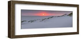 Sunset at the sea, Amrum, Schleswig-Holstein, Germany-null-Framed Art Print