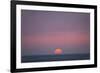 Sunset at the sea, Amrum, Schleswig-Holstein, Germany-null-Framed Art Print