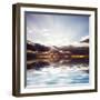 Sunset at the Sea. Beautiful Nature: Water and Sky-Oksana Kovach-Framed Photographic Print
