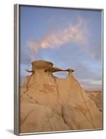 Sunset at the Stone Wings Formation, Bisti Wilderness, New Mexico-James Hager-Framed Photographic Print