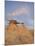 Sunset at the Stone Wings Formation, Bisti Wilderness, New Mexico-James Hager-Mounted Photographic Print