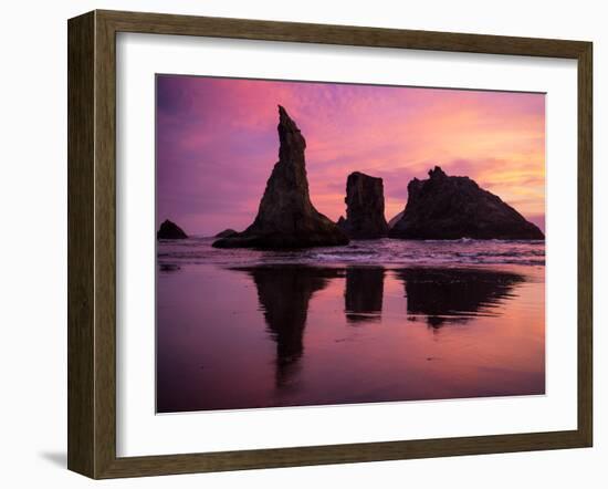 Sunset at the Wizard's Hat, Oregon, United States of America, North America-Jim Nix-Framed Photographic Print