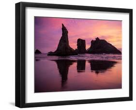 Sunset at the Wizard's Hat, Oregon, United States of America, North America-Jim Nix-Framed Photographic Print