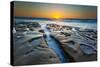 Sunset at Tide Pools in La Jolla, Ca-Andrew Shoemaker-Stretched Canvas