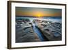 Sunset at Tide Pools in La Jolla, Ca-Andrew Shoemaker-Framed Photographic Print