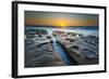 Sunset at Tide Pools in La Jolla, Ca-Andrew Shoemaker-Framed Photographic Print