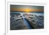 Sunset at Tide Pools in La Jolla, Ca-Andrew Shoemaker-Framed Photographic Print