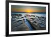 Sunset at Tide Pools in La Jolla, Ca-Andrew Shoemaker-Framed Photographic Print