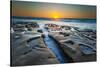 Sunset at Tide Pools in La Jolla, Ca-Andrew Shoemaker-Stretched Canvas