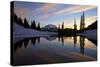 Sunset at Tipsoo Lakes and Mount Rainier-Craig Tuttle-Stretched Canvas