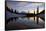 Sunset at Tipsoo Lakes and Mount Rainier-Craig Tuttle-Framed Stretched Canvas