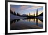 Sunset at Tipsoo Lakes and Mount Rainier-Craig Tuttle-Framed Photographic Print