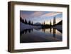 Sunset at Tipsoo Lakes and Mount Rainier-Craig Tuttle-Framed Photographic Print