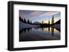 Sunset at Tipsoo Lakes and Mount Rainier-Craig Tuttle-Framed Photographic Print