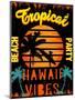 Sunset at Tropical Beach Hawaii-emeget-Mounted Art Print