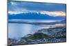 Sunset at Ushuaia, the Southern Most City in the World, Tierra Del Fuego, Patagonia, Argentina-Matthew Williams-Ellis-Mounted Photographic Print