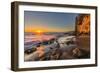 Sunset at Victoria Beach in Laguna Beach, Ca-Andrew Shoemaker-Framed Photographic Print