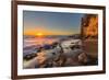 Sunset at Victoria Beach in Laguna Beach, Ca-Andrew Shoemaker-Framed Photographic Print